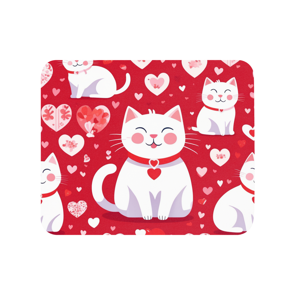 PugMug Custom White Companion Cat Mouse Pad