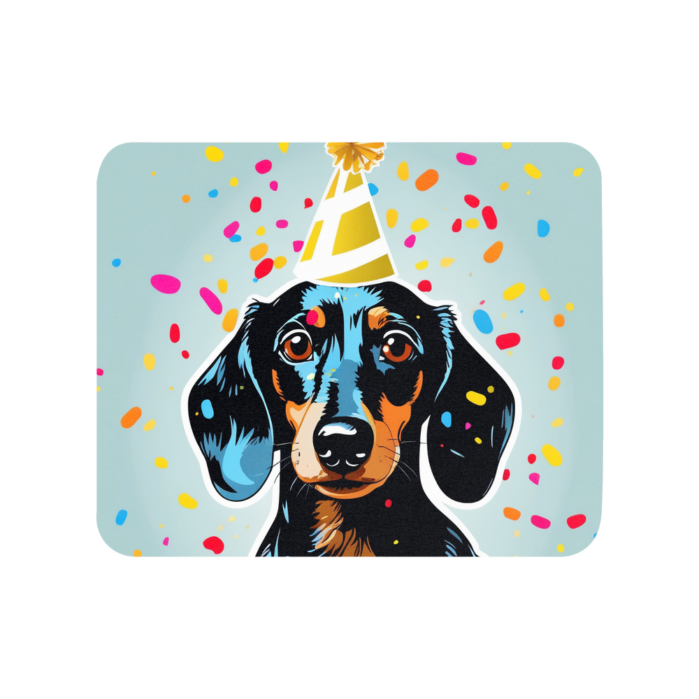 PugMug Custom Black Dachshund Mouse Pad