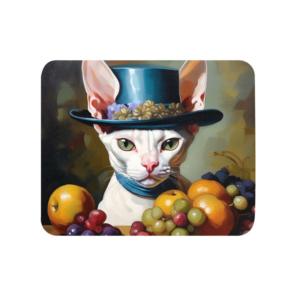 PugMug Custom White Sphynx Cat Mouse Pad