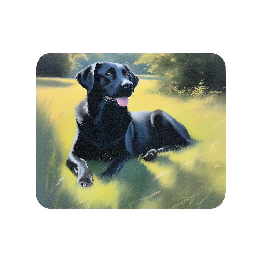 PugMug Custom Black Labrador Retriever Mouse Pad