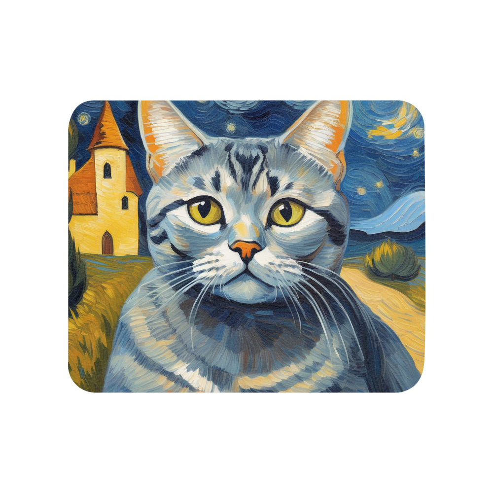 PugMug Custom Tabby British Shorthair Cat Mouse Pad