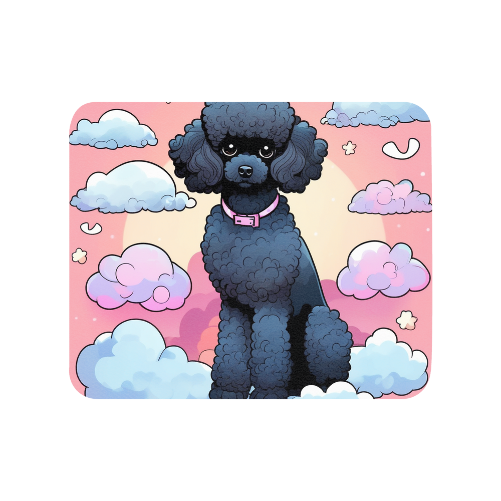 PugMug Custom Black Poodle Mouse Pad
