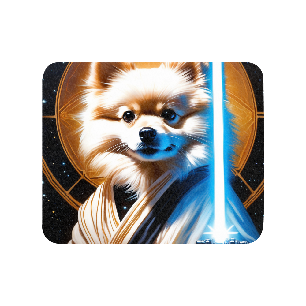 PugMug Custom White Pomeranian Mouse Pad