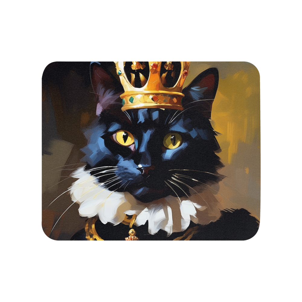 PugMug Custom Black Companion Cat Mouse Pad