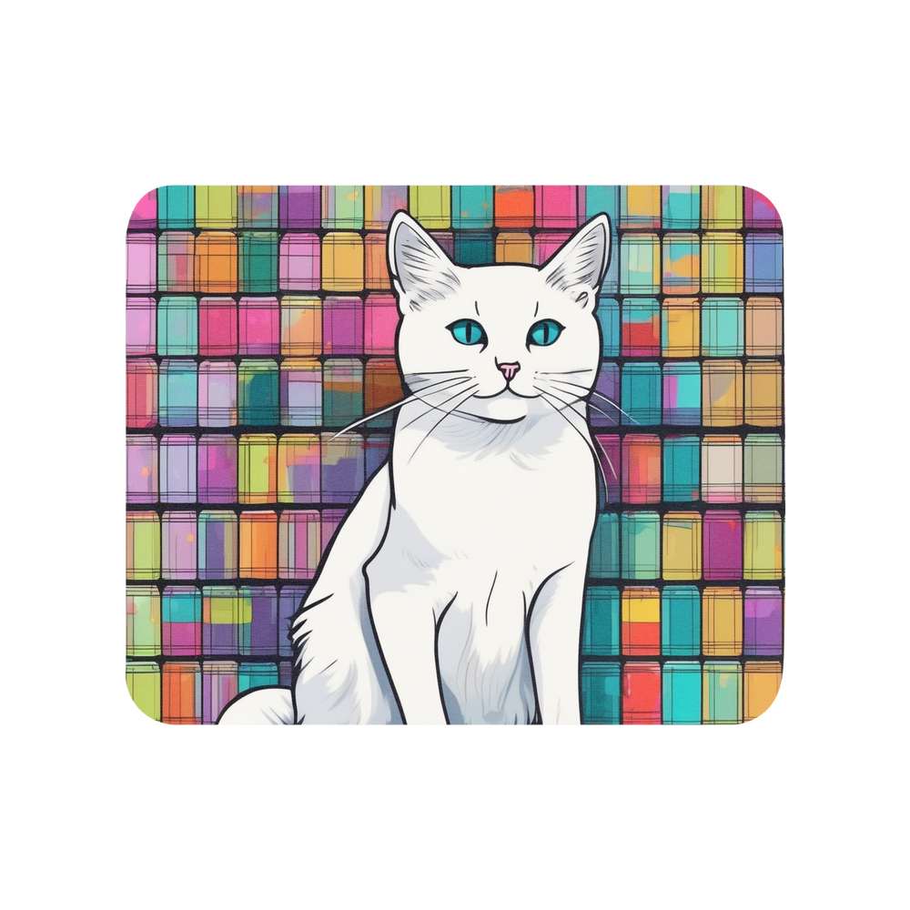 PugMug Custom White Companion Cat Mouse Pad