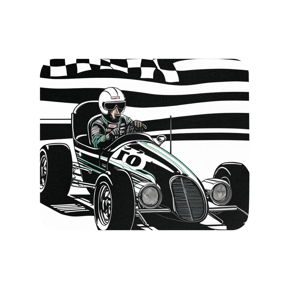 PugMug Custom Black Dachshund Mouse Pad