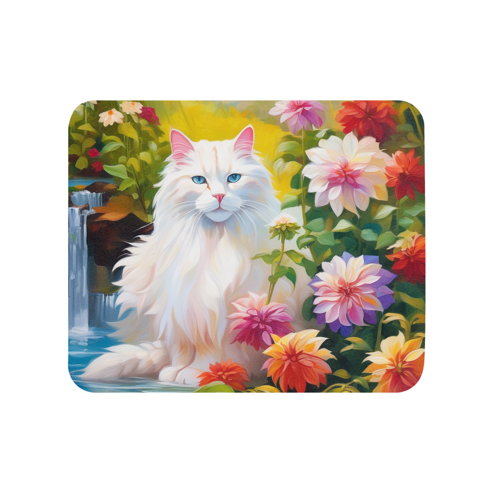 PugMug Custom White Companion Cat Mouse Pad