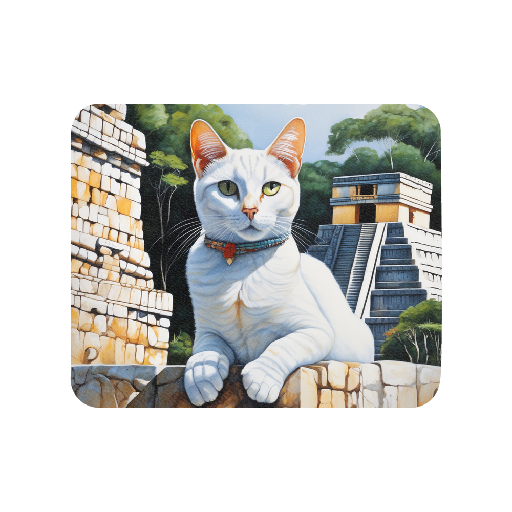 PugMug Custom White Companion Cat Mouse Pad