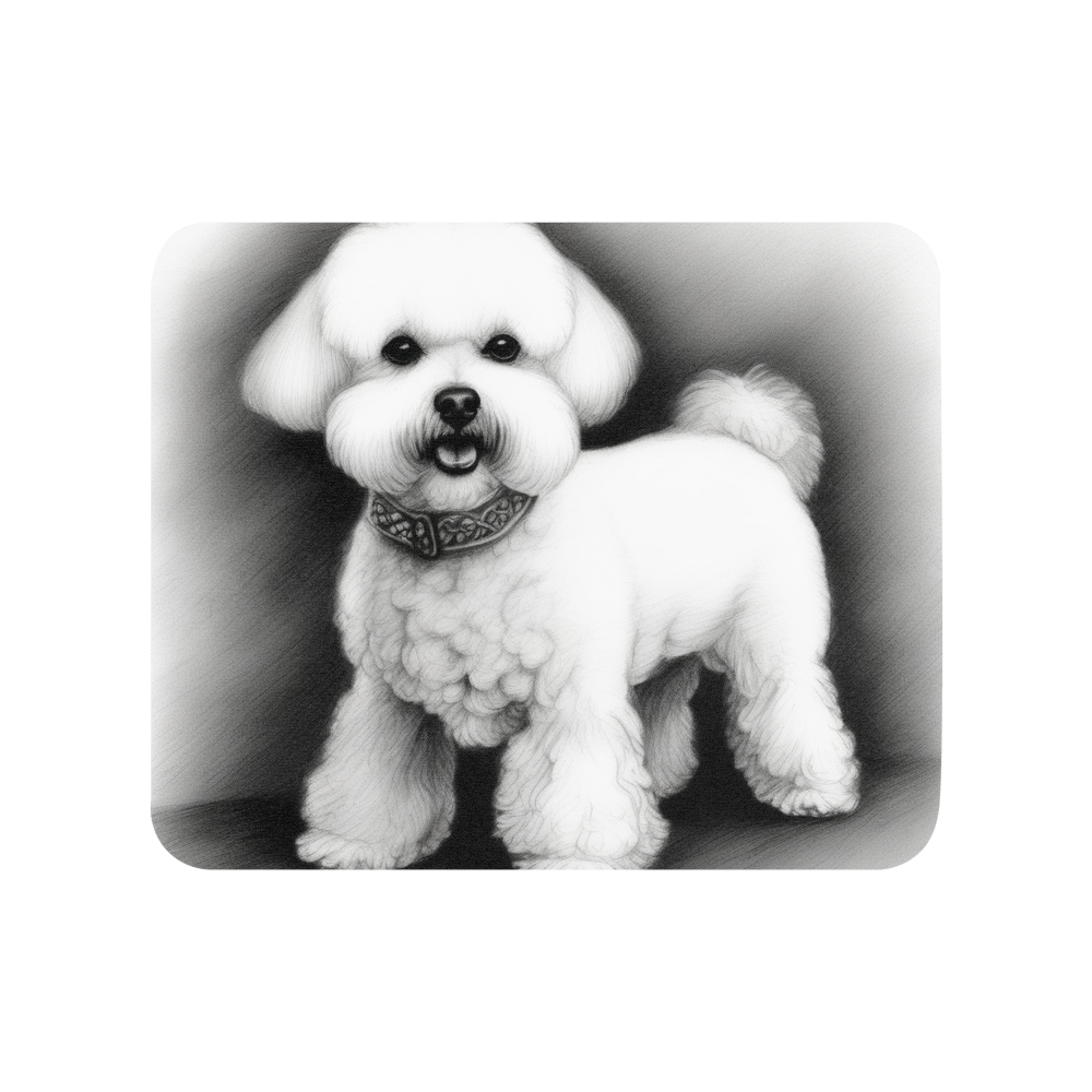 PugMug Custom Bichons Frise Mouse Pad