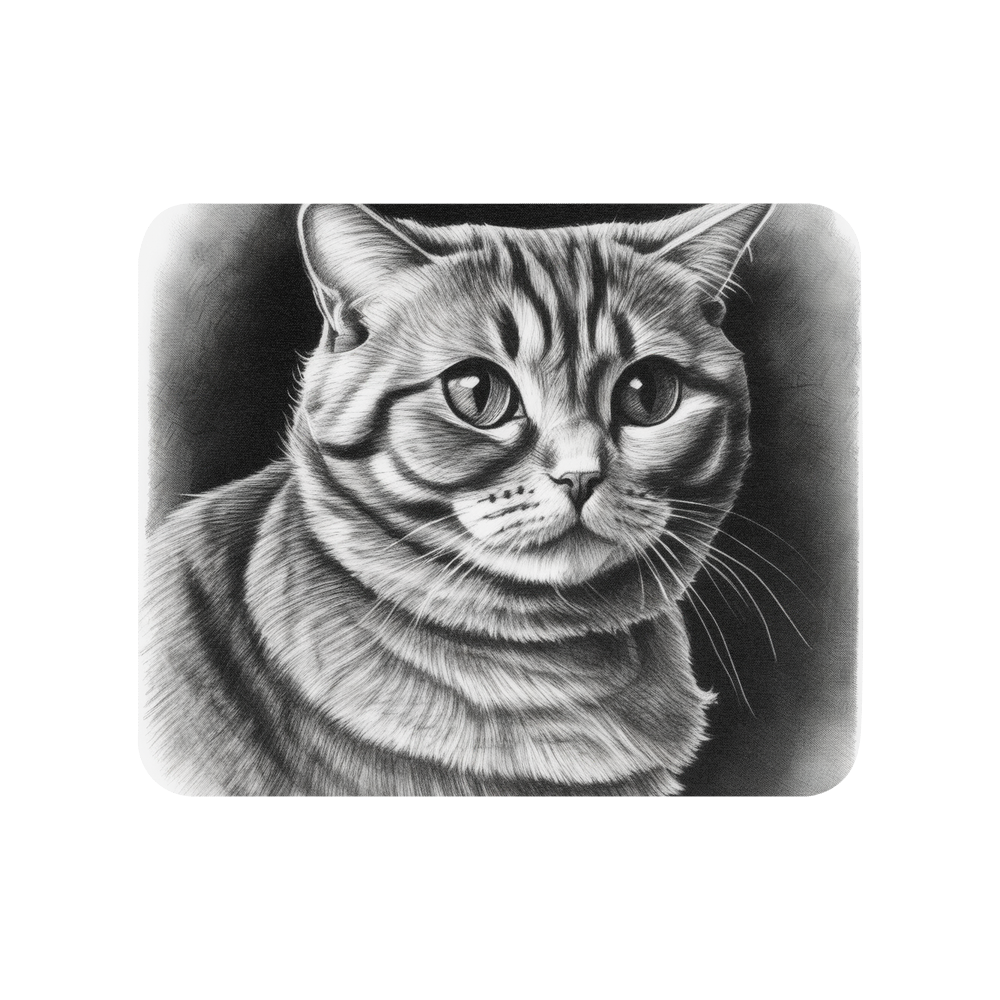 PugMug Custom Tabby Scottish Fold Cat Mouse Pad