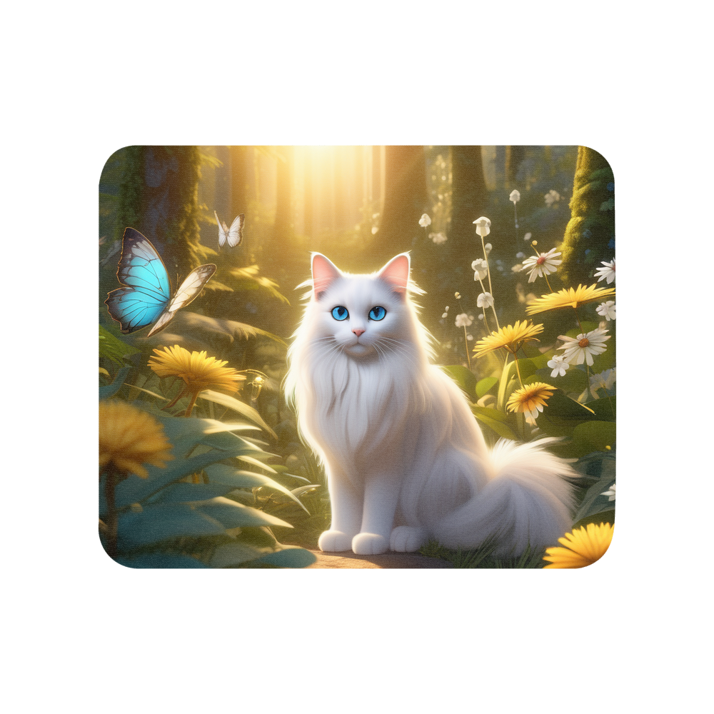 PugMug Custom White Ragdoll Cat Mouse Pad