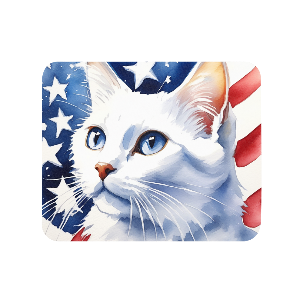 PugMug Custom White Companion Cat Mouse Pad