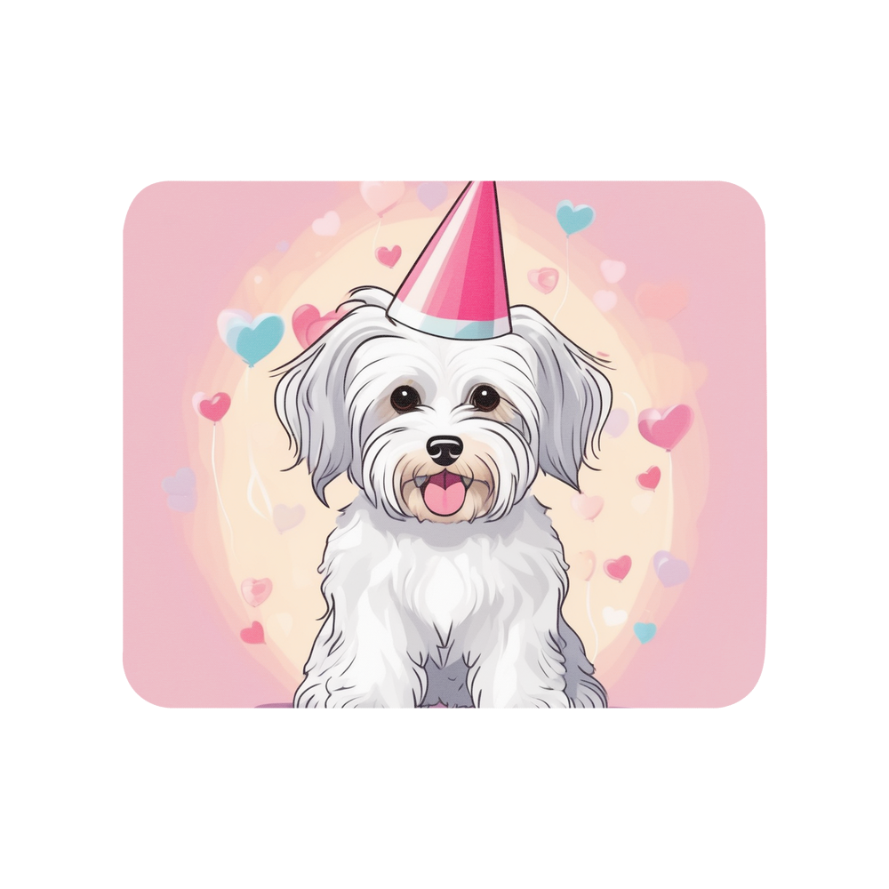 PugMug Custom White Havanese Dog Mouse Pad