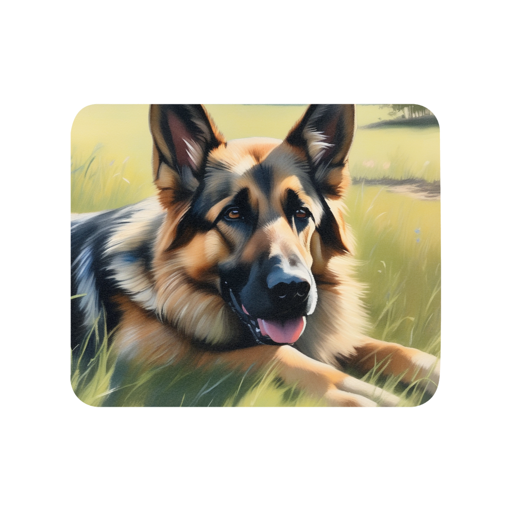 PugMug Custom German Shepherd Dog Mouse Pad