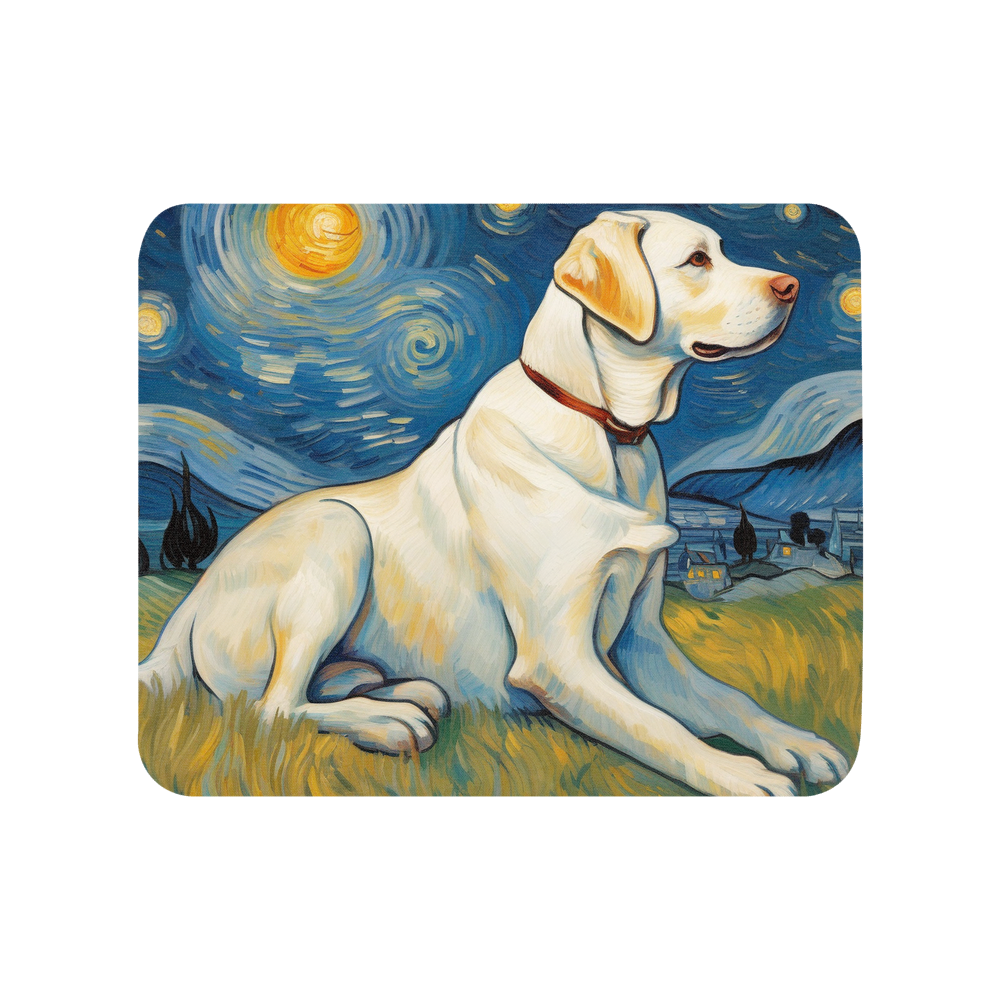 PugMug Custom White Labrador Retriever Mouse Pad