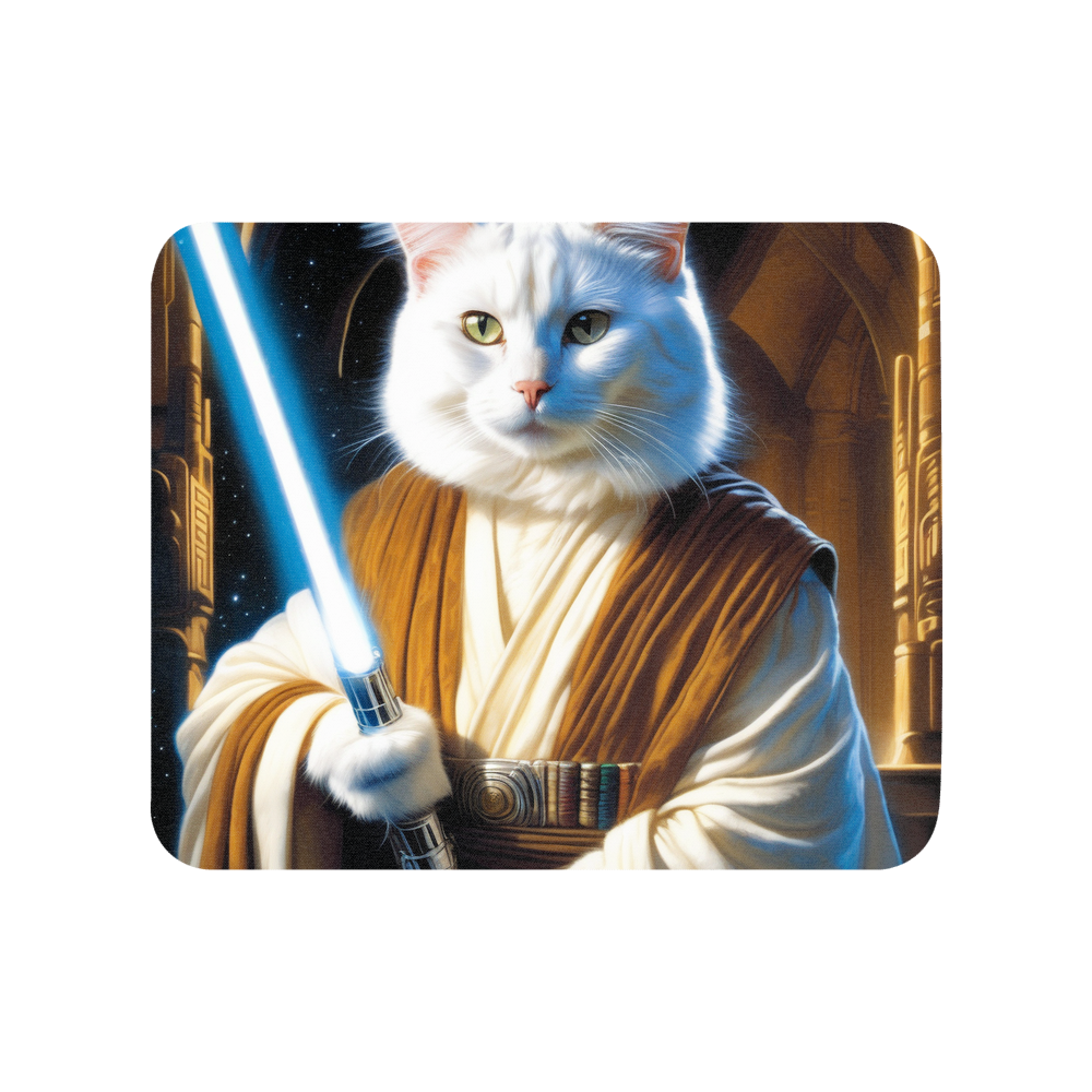 PugMug Custom White Companion Cat Mouse Pad