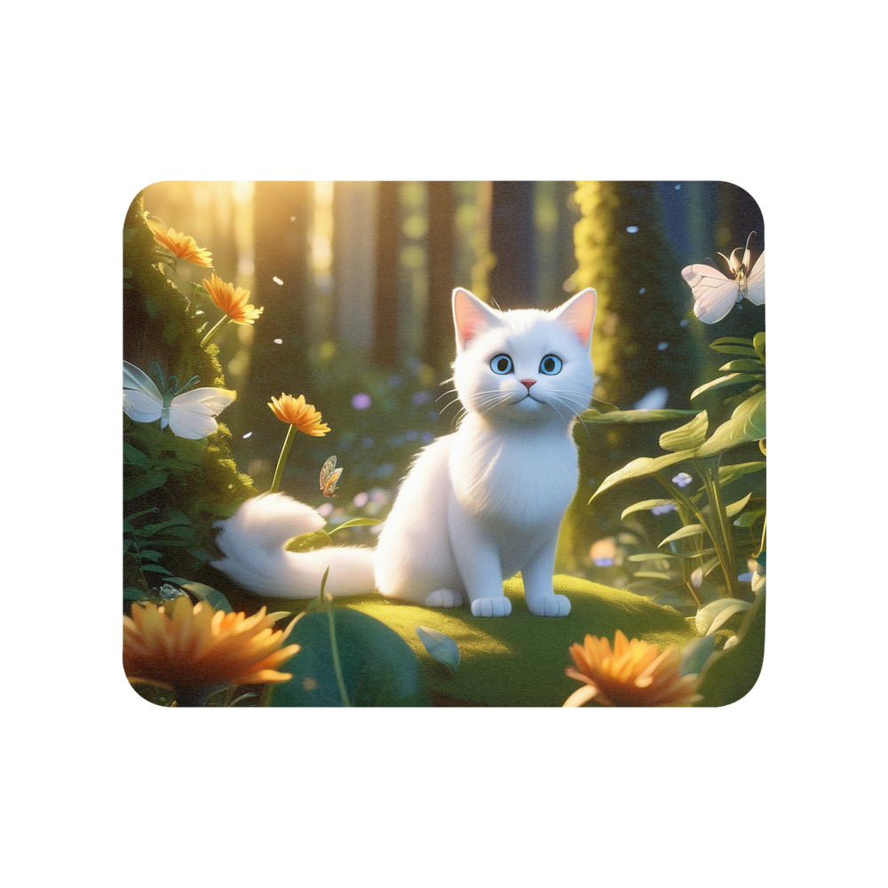 PugMug Custom White Exotic Cat Mouse Pad