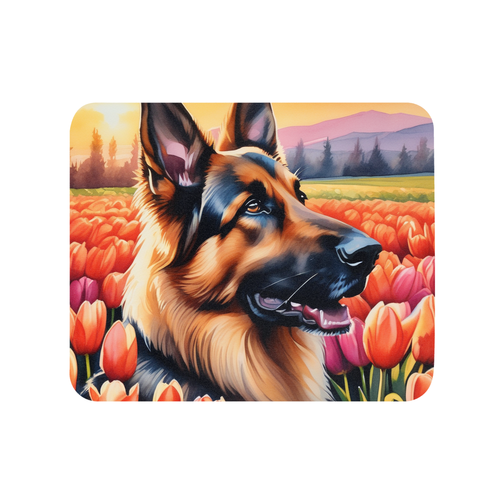 PugMug Custom German Shepherd Dog Mouse Pad