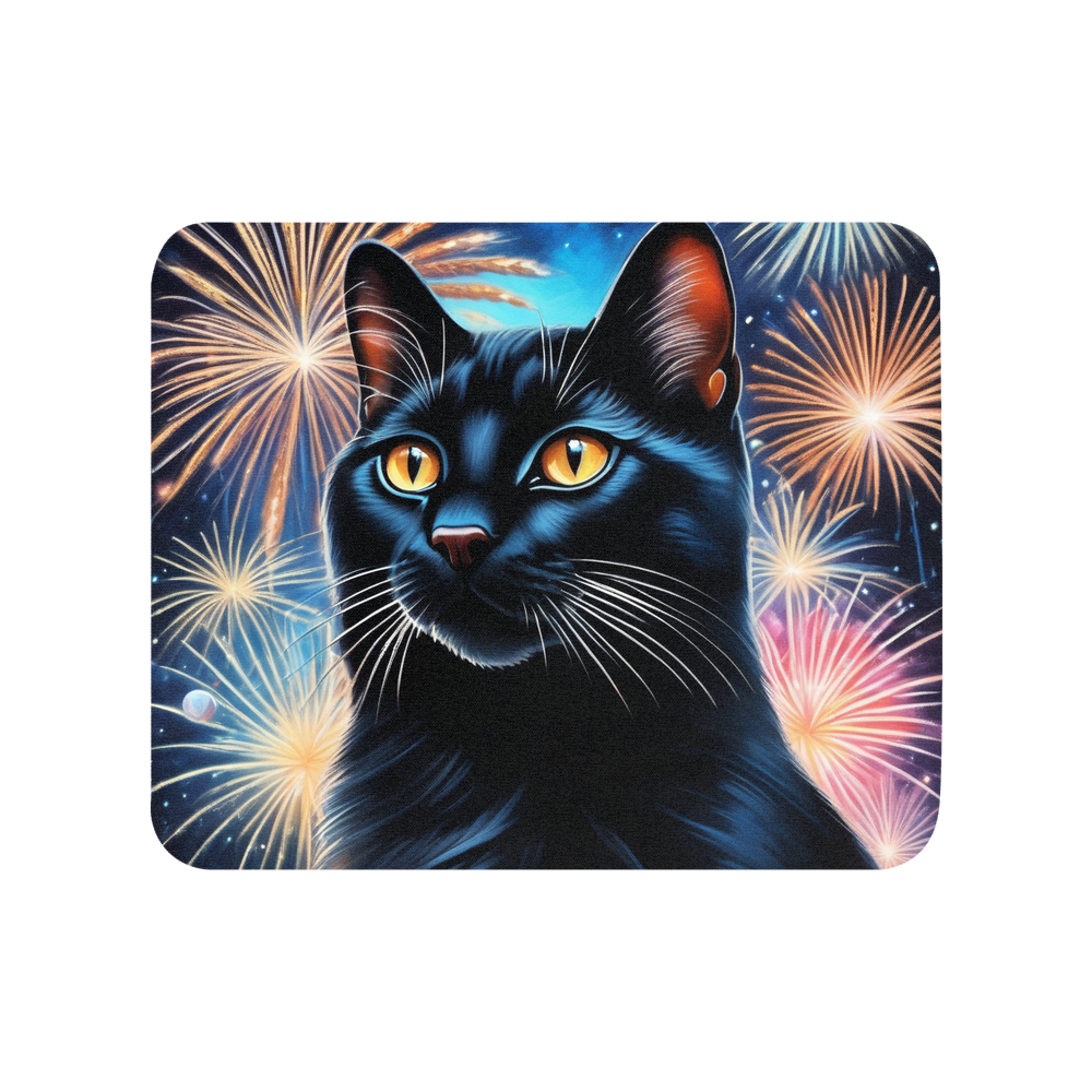 PugMug Custom Black Exotic Cat Mouse Pad