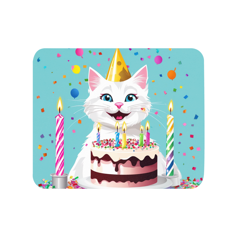 PugMug Custom White Companion Cat Mouse Pad