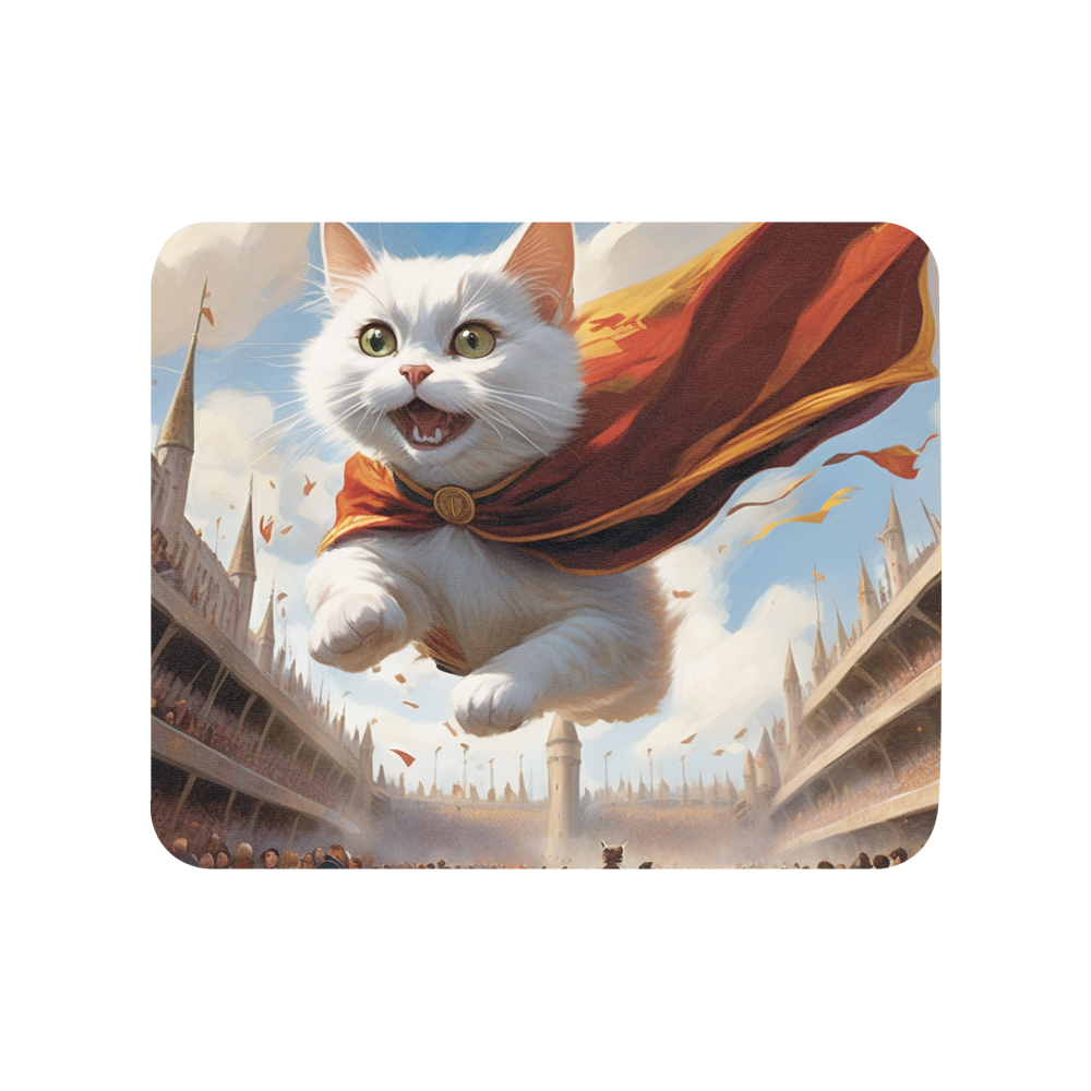 PugMug Custom White Companion Cat Mouse Pad