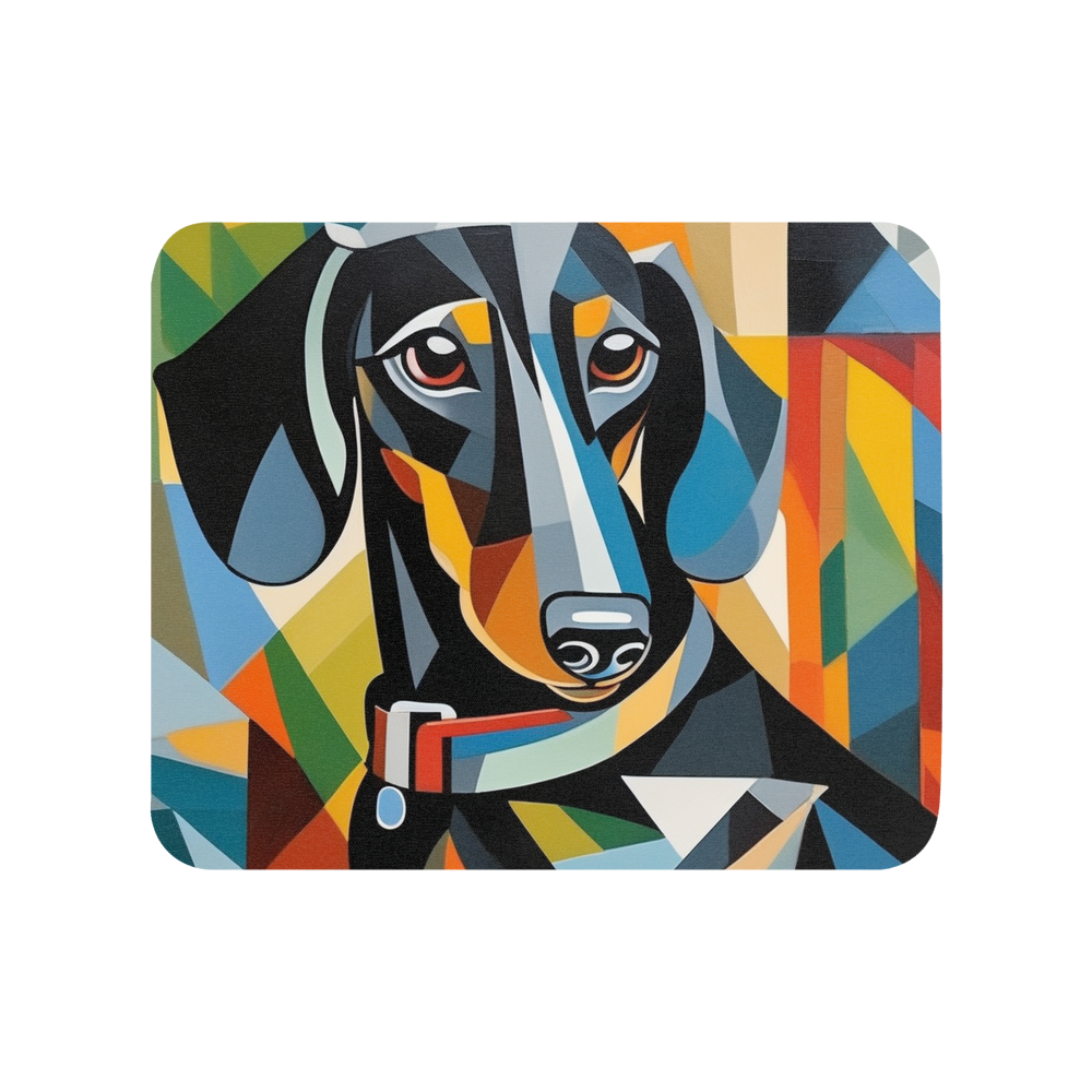 PugMug Custom Black Dachshund Mouse Pad
