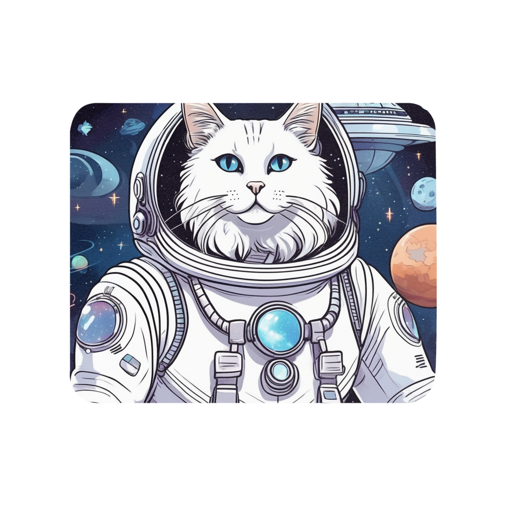 PugMug Custom White Companion Cat Mouse Pad