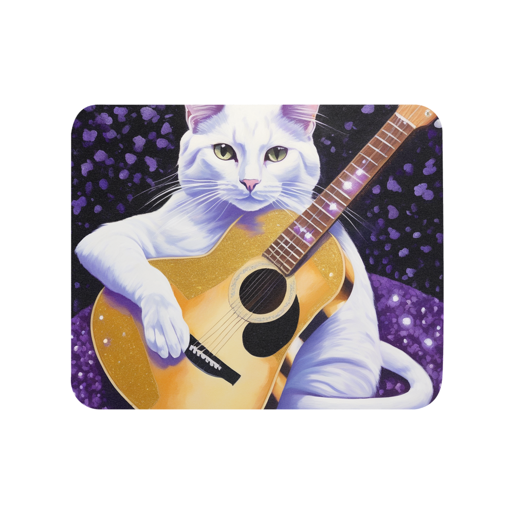 PugMug Custom White Companion Cat Mouse Pad