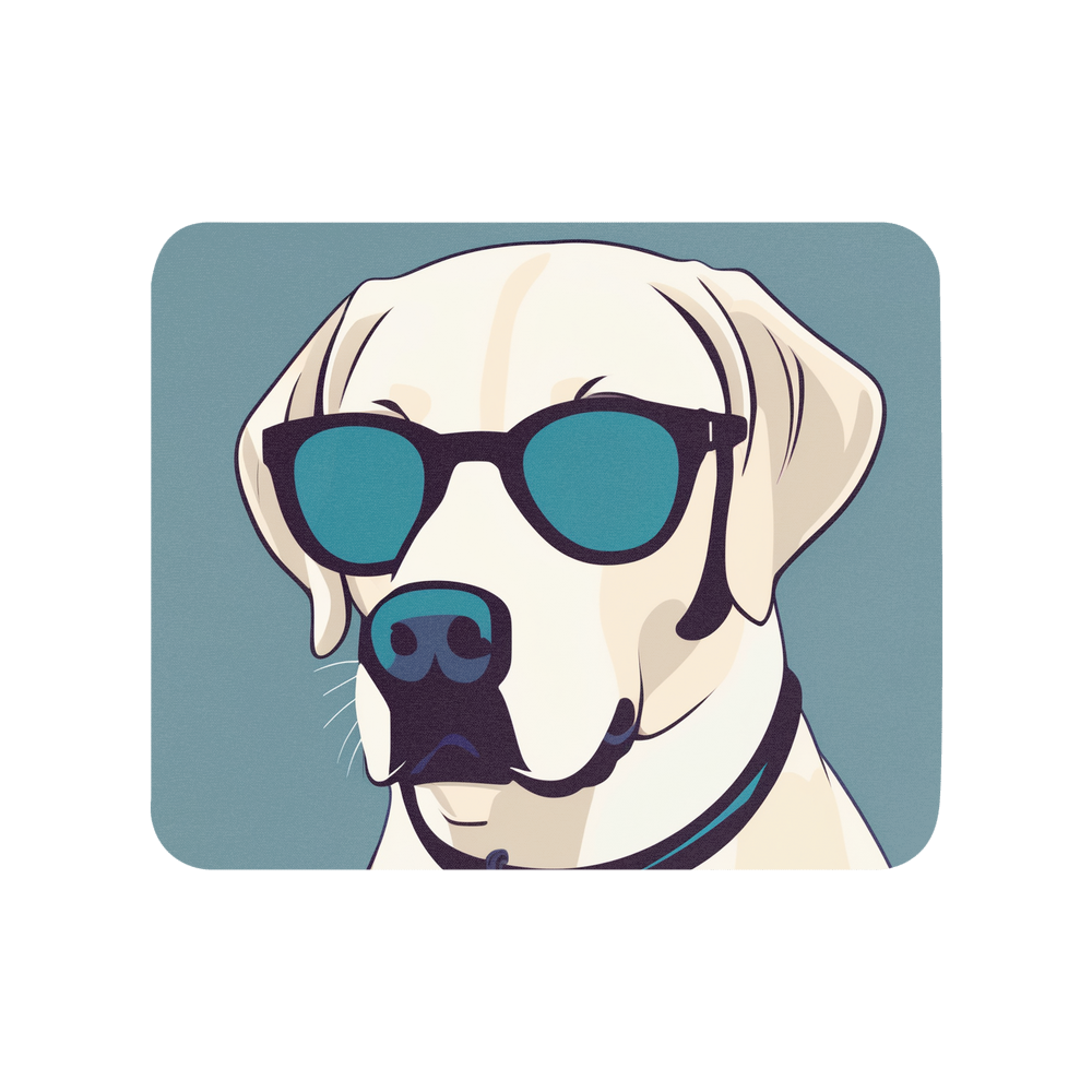 PugMug Custom White Labrador Retriever Mouse Pad