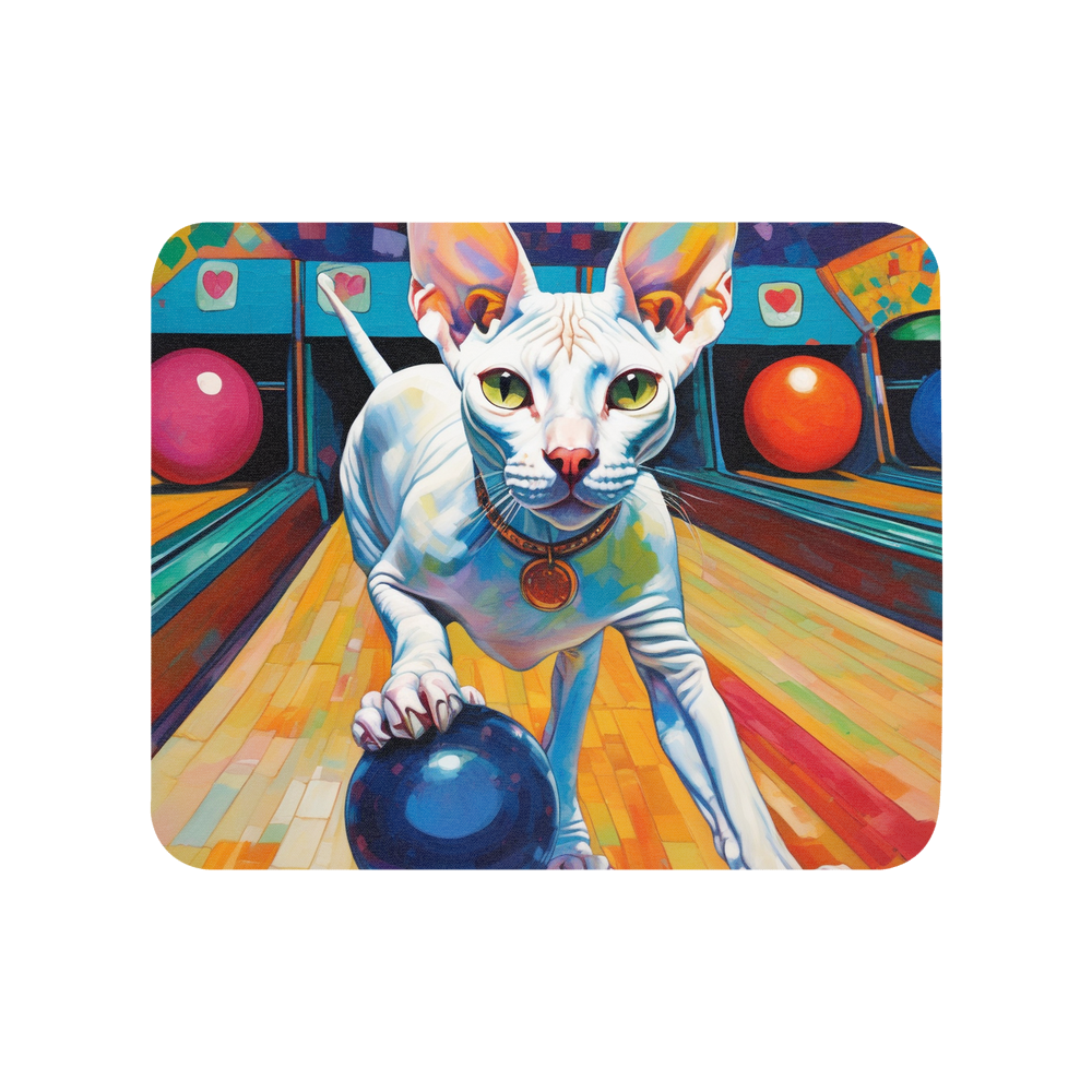 PugMug Custom White Sphynx Cat Mouse Pad