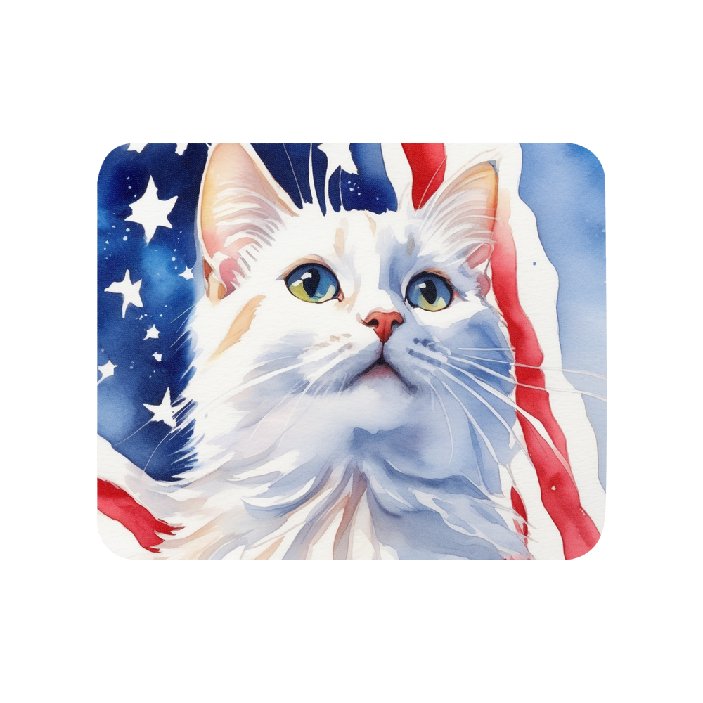 PugMug Custom White Companion Cat Mouse Pad