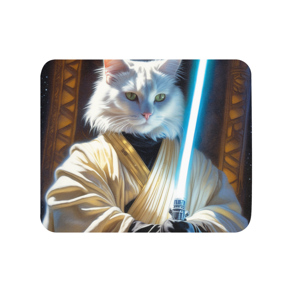 PugMug Custom White Companion Cat Mouse Pad