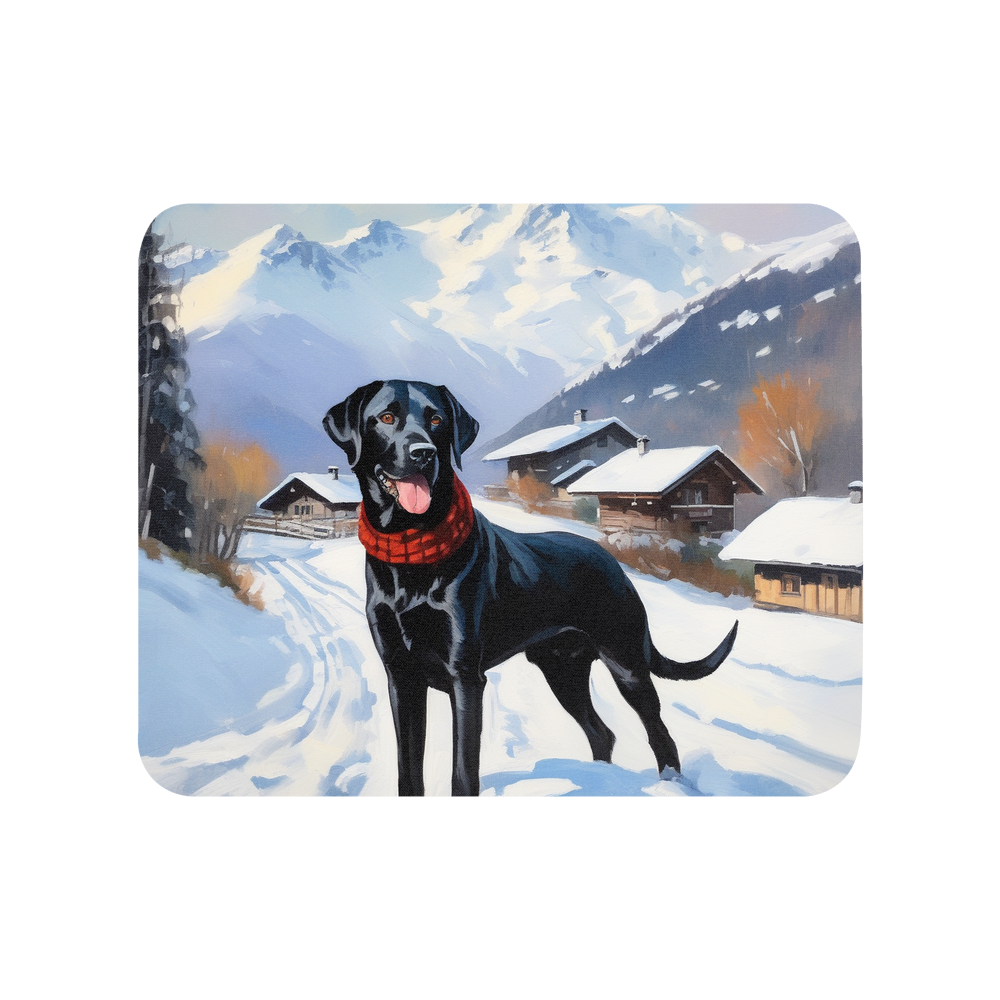 PugMug Custom Black Labrador Retriever Mouse Pad