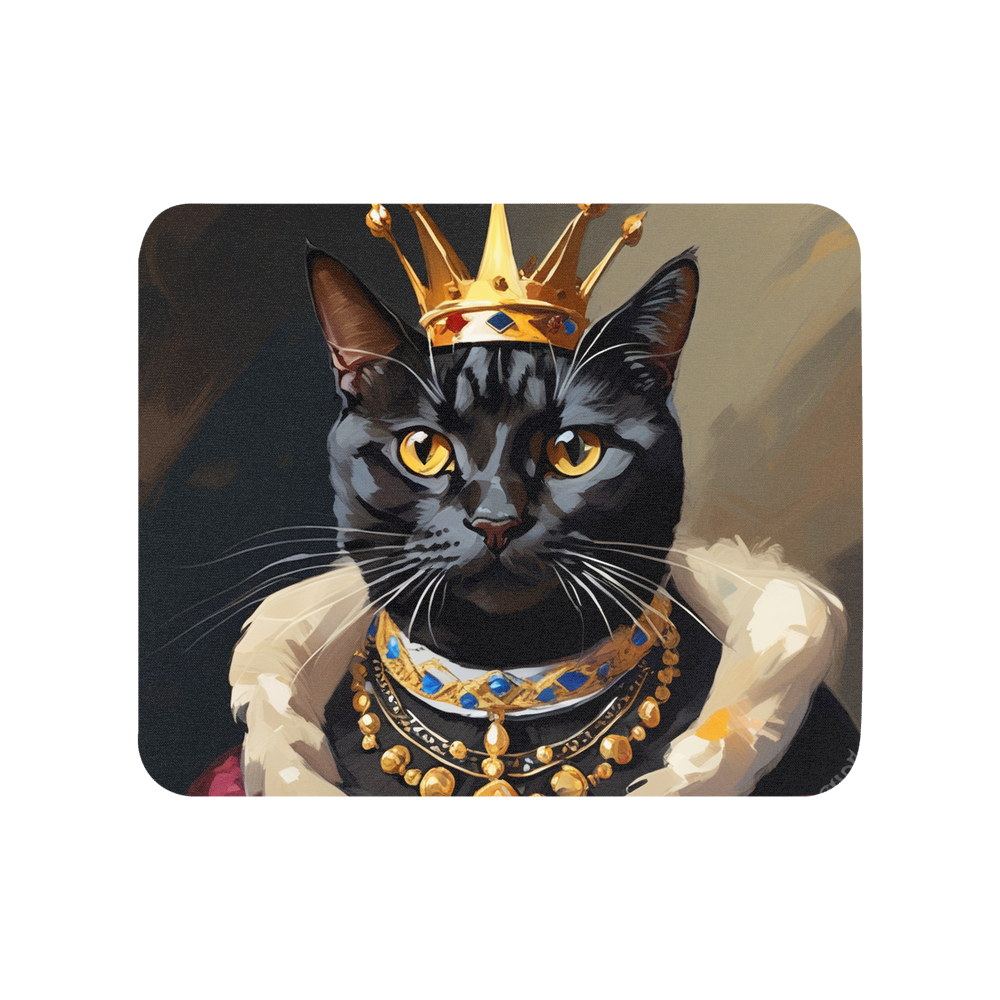 PugMug Custom Black American Shorthair Cat Mouse Pad