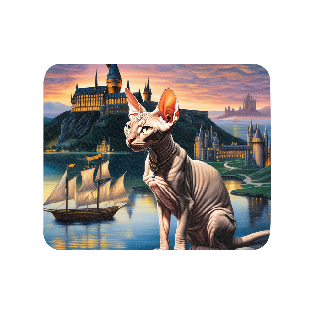 PugMug Custom Tabby Sphynx Cat Mouse Pad