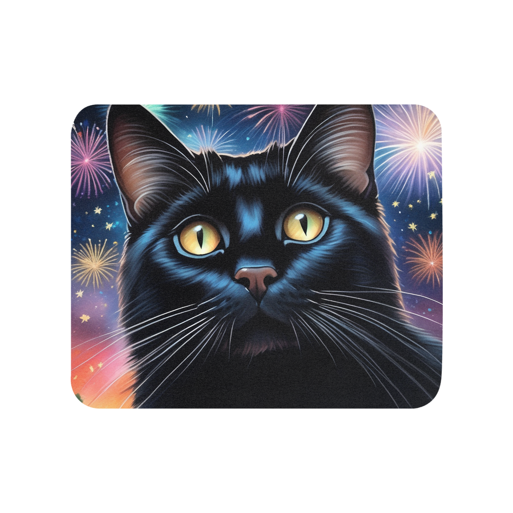 PugMug Custom Black Companion Cat Mouse Pad