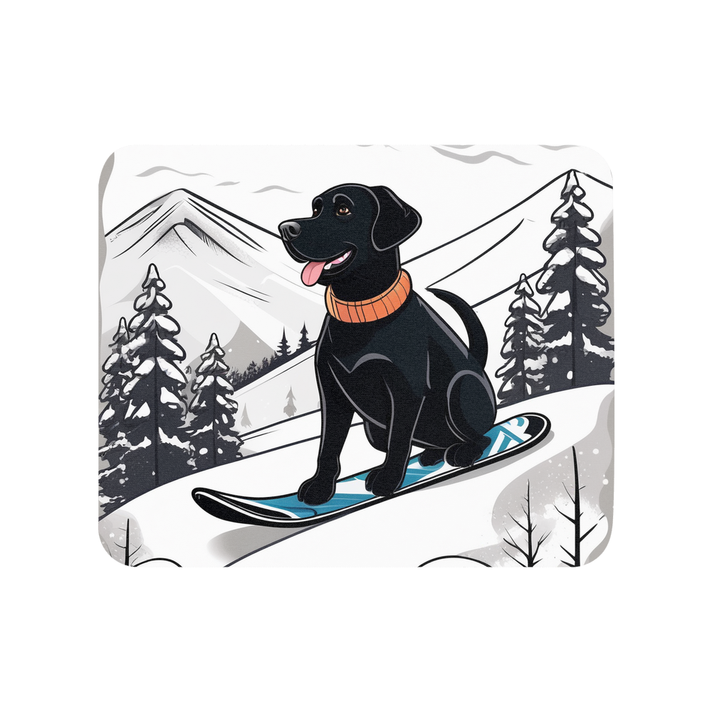 PugMug Custom Black Labrador Retriever Mouse Pad