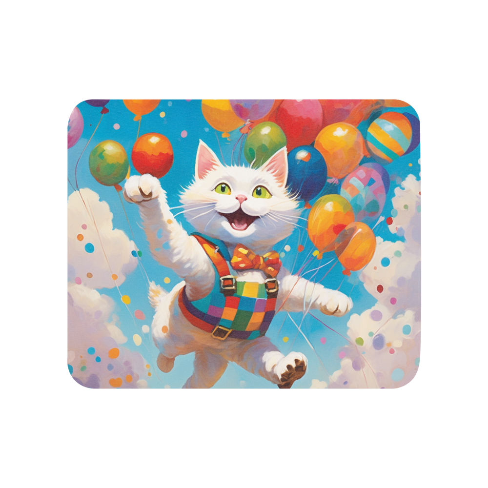 PugMug Custom White Companion Cat Mouse Pad