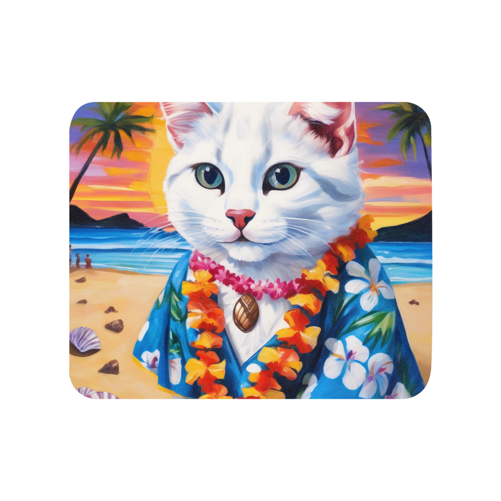 PugMug Custom White Exotic Cat Mouse Pad