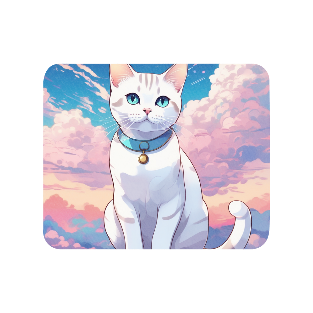 PugMug Custom White American Shorthair Cat Mouse Pad