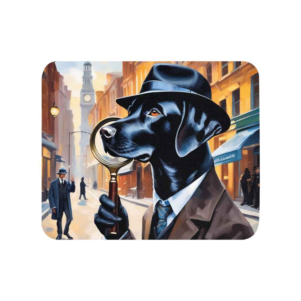 PugMug Custom Black Labrador Retriever Mouse Pad