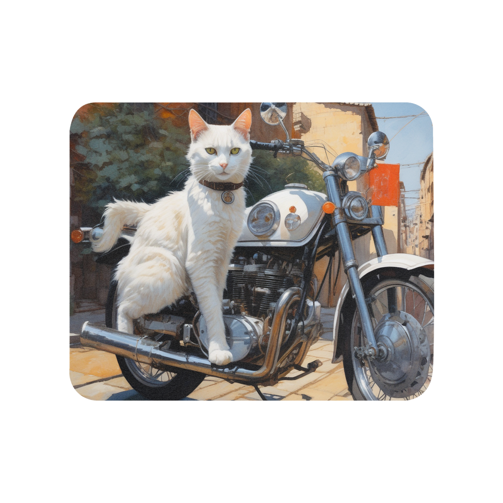 PugMug Custom White Companion Cat Mouse Pad