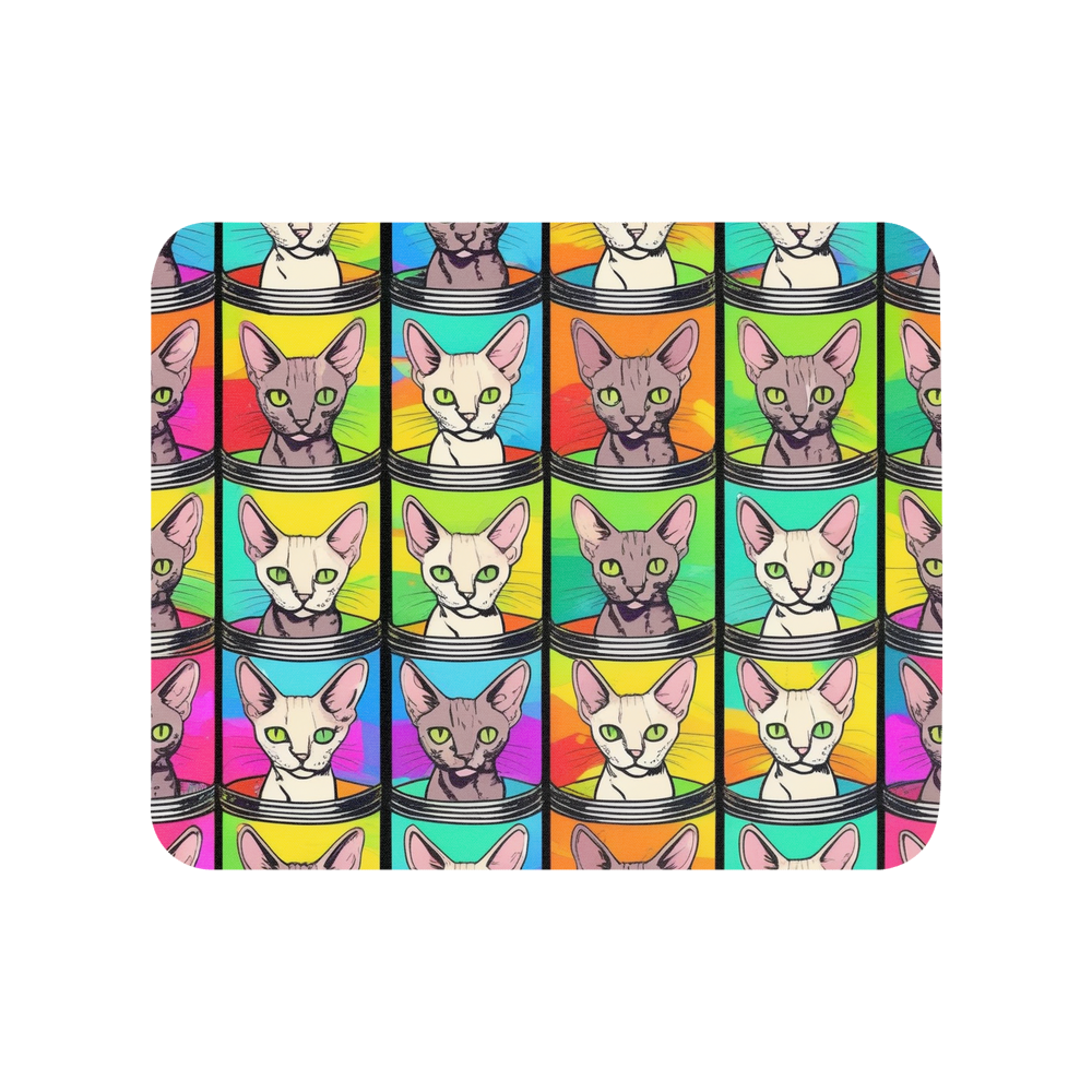 PugMug Custom Tabby Devon Rex Cat Mouse Pad