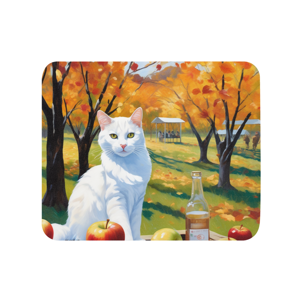 PugMug Custom White Companion Cat Mouse Pad
