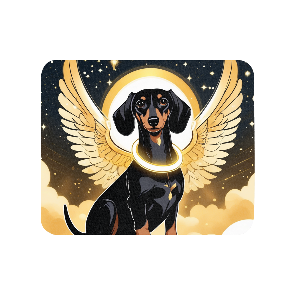 PugMug Custom Black Dachshund Mouse Pad