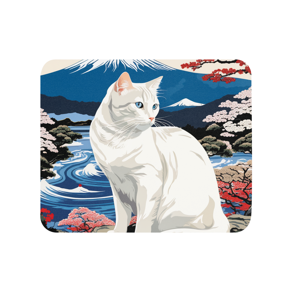 PugMug Custom White Companion Cat Mouse Pad