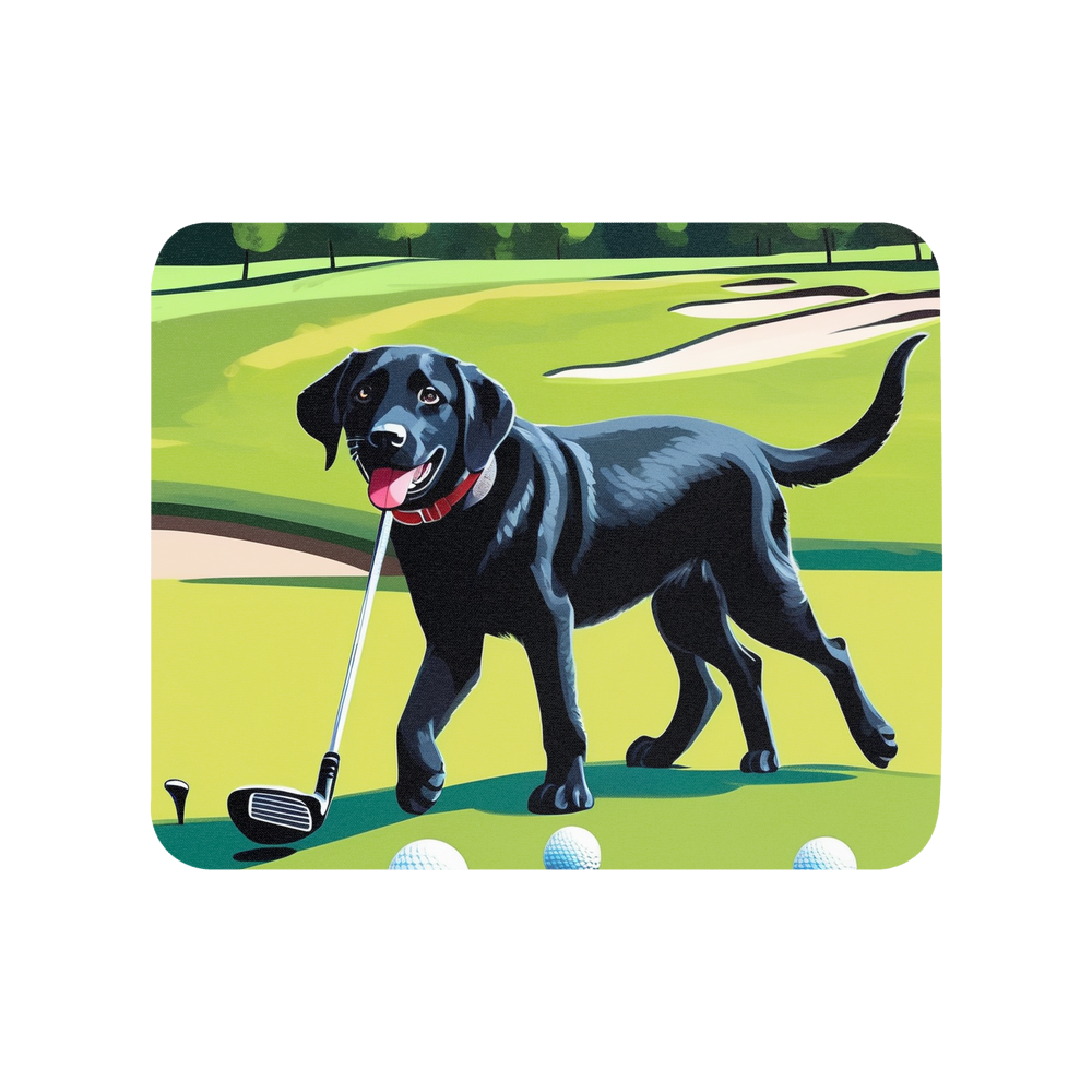 PugMug Custom Black Labrador Retriever Mouse Pad