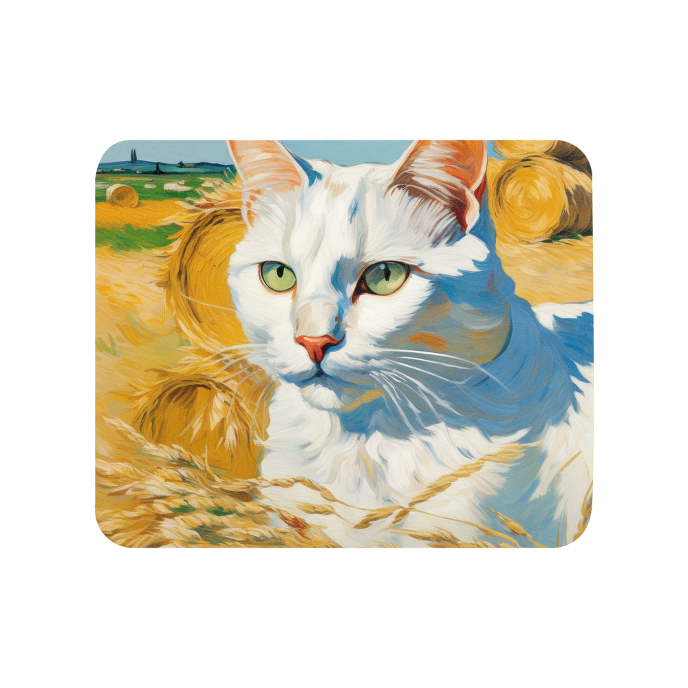 PugMug Custom White Companion Cat Mouse Pad