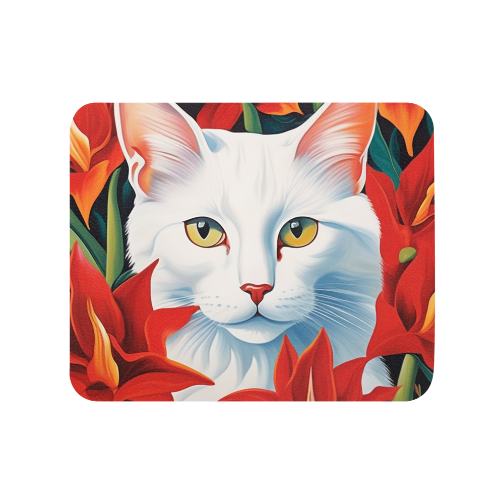 PugMug Custom White Companion Cat Mouse Pad