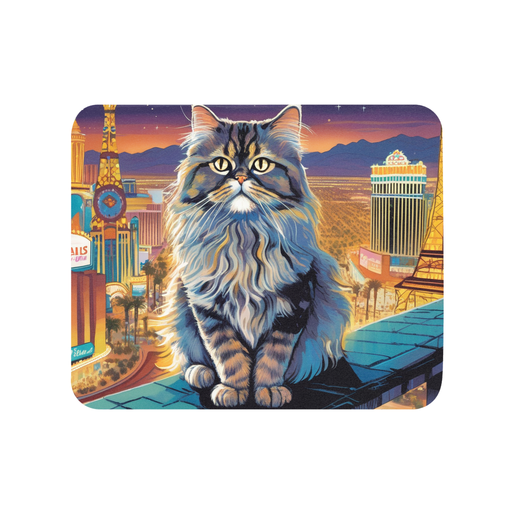 PugMug Custom Tabby Persian Cat Mouse Pad